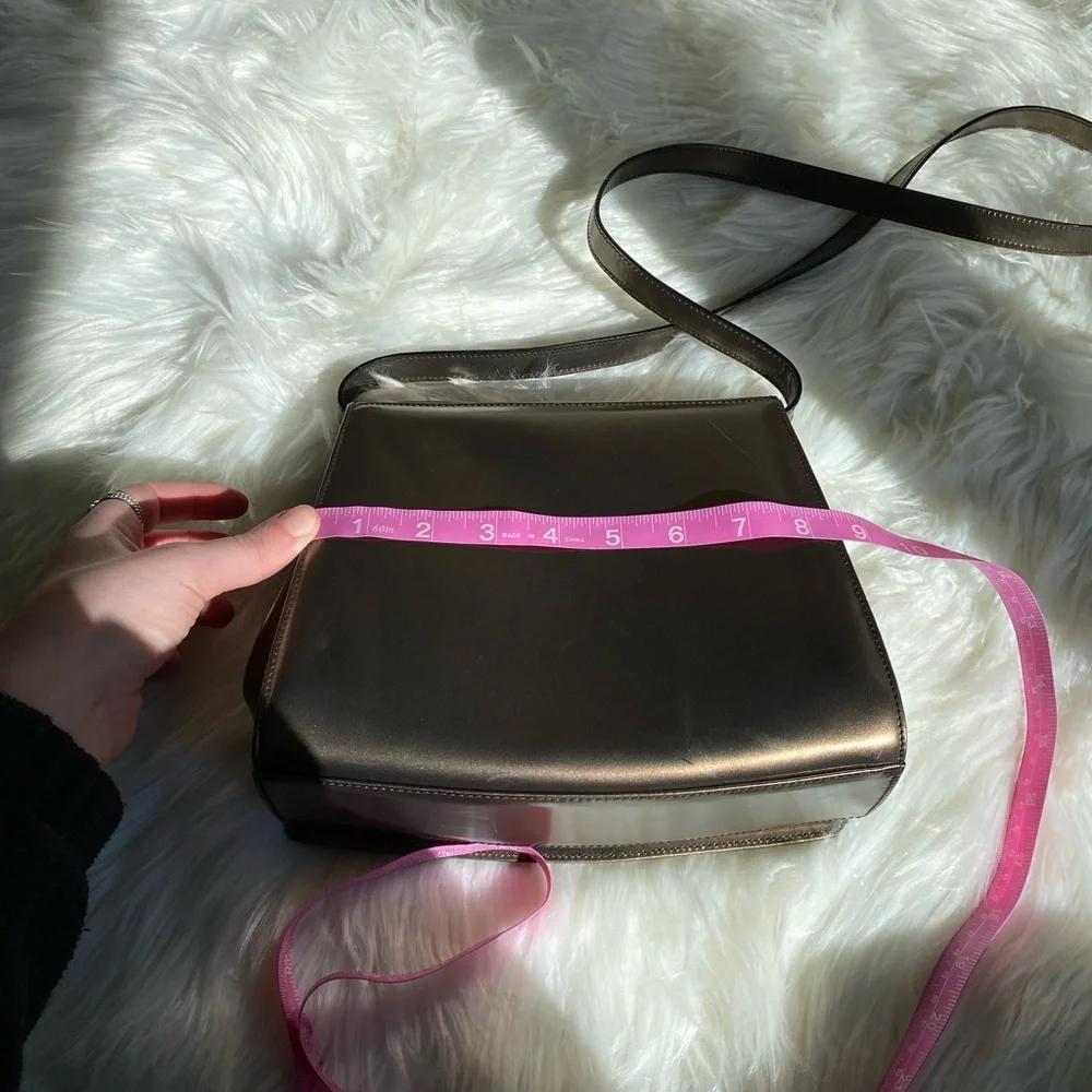 Salvatore Ferragamo beautiful vintage bronze purse satchel crossbody